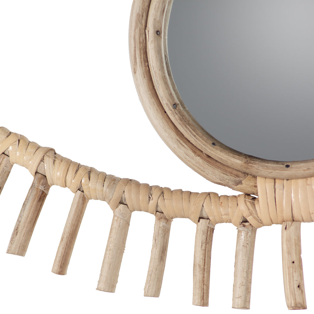 Smalley Rattan Eyeshaped Wall Mirror