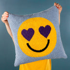 Smile Knitted Cushion