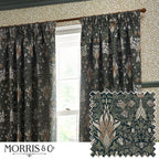 Snakeshead Jacquard Chenille Pencil Pleat Curtains