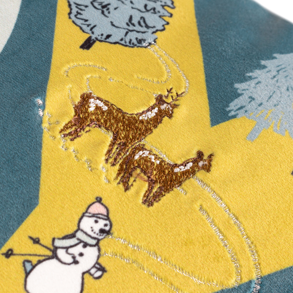 Snowy Village Joy Cushion