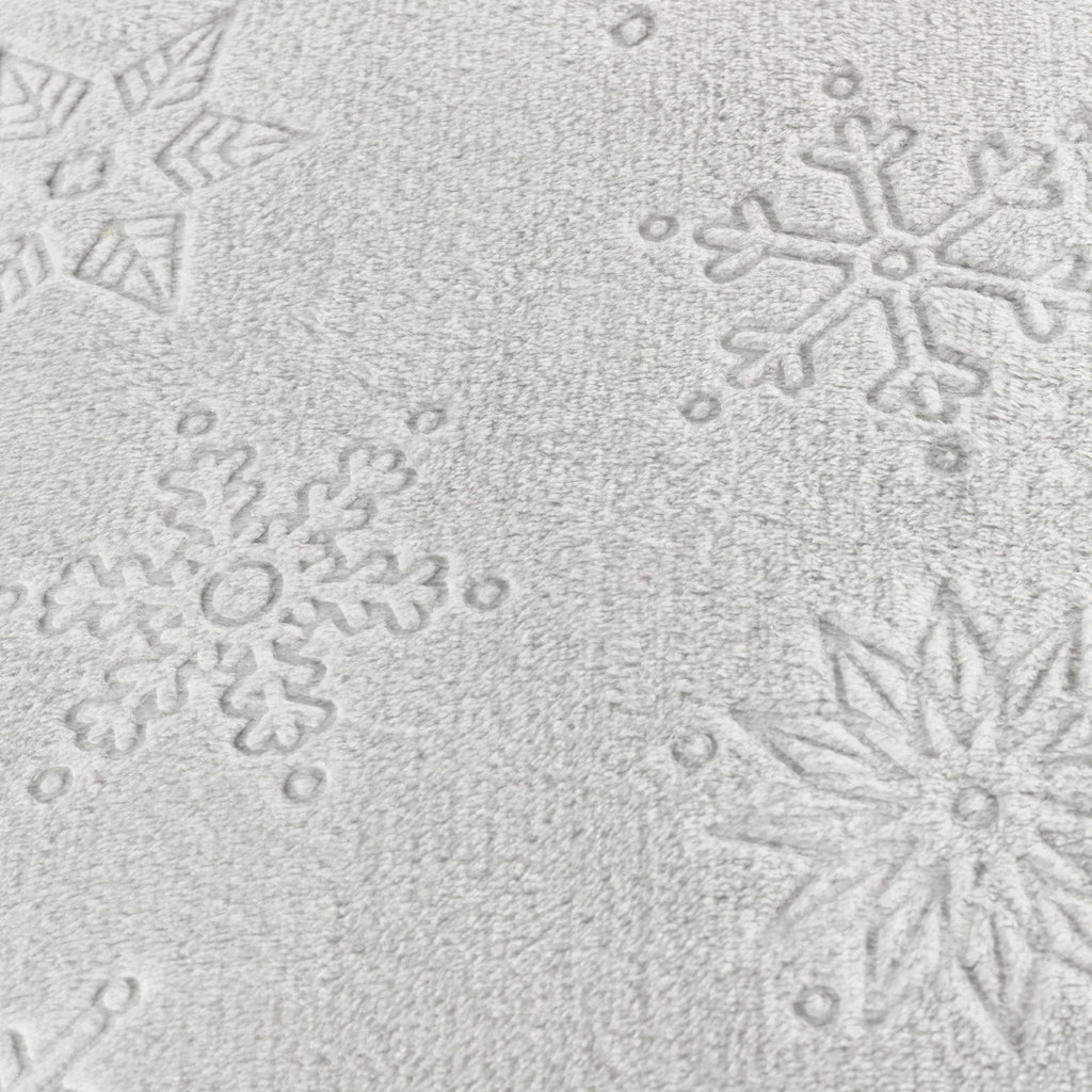 Snowflakes Faux Fur Cushion
