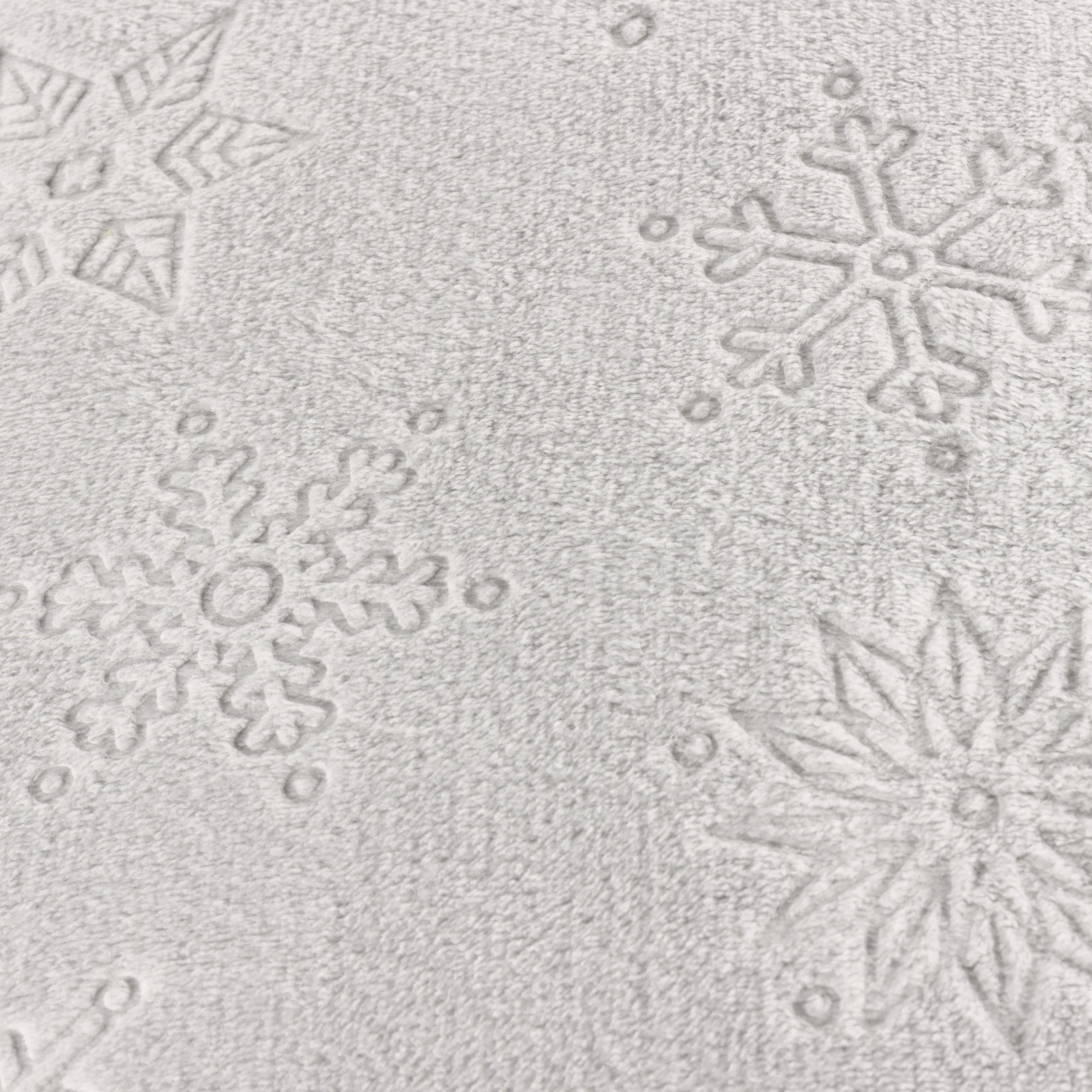 Snowflakes Faux Fur Cushion