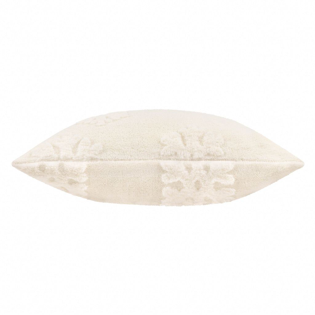 Snowflakes Faux Fur Cushion
