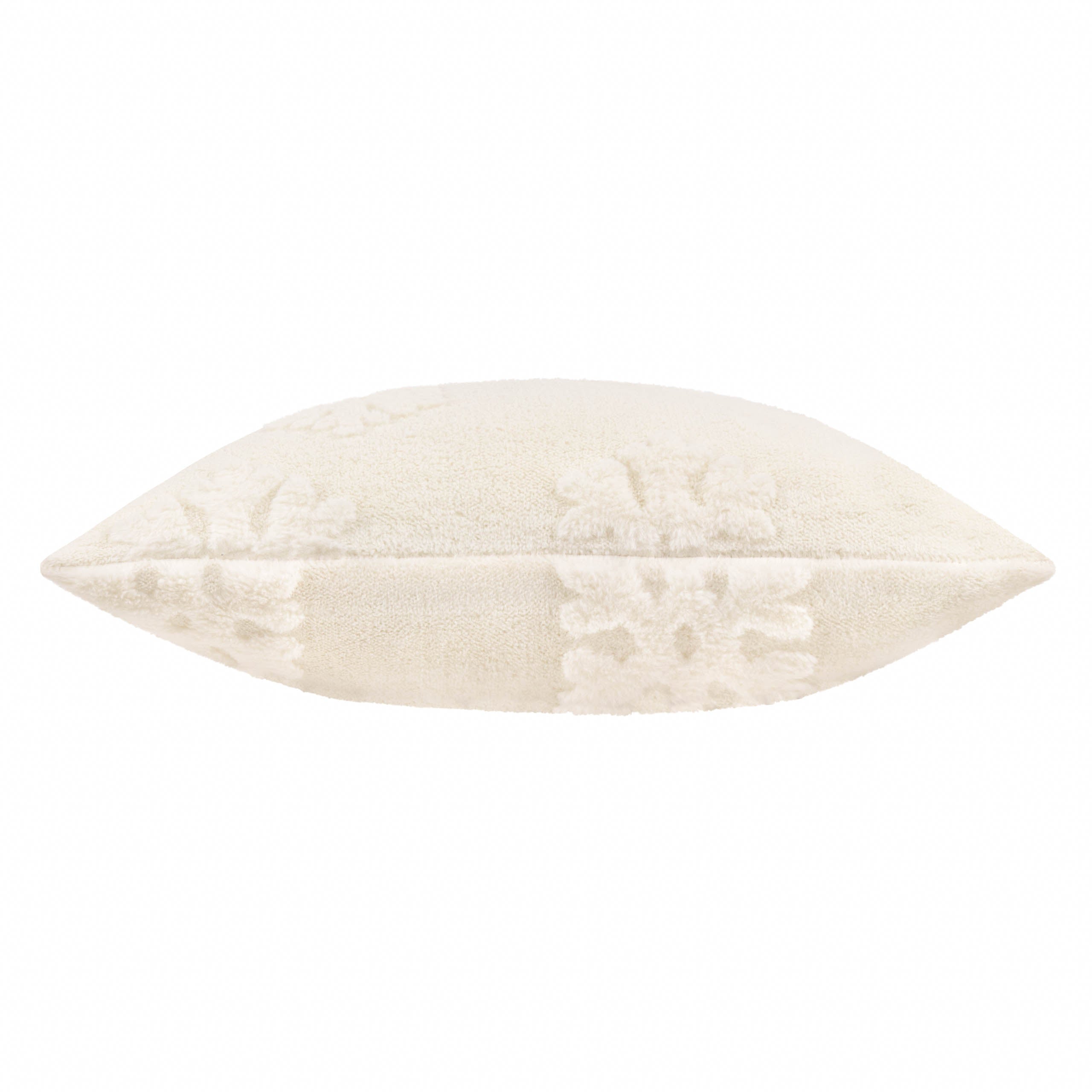 Snowflakes Faux Fur Cushion