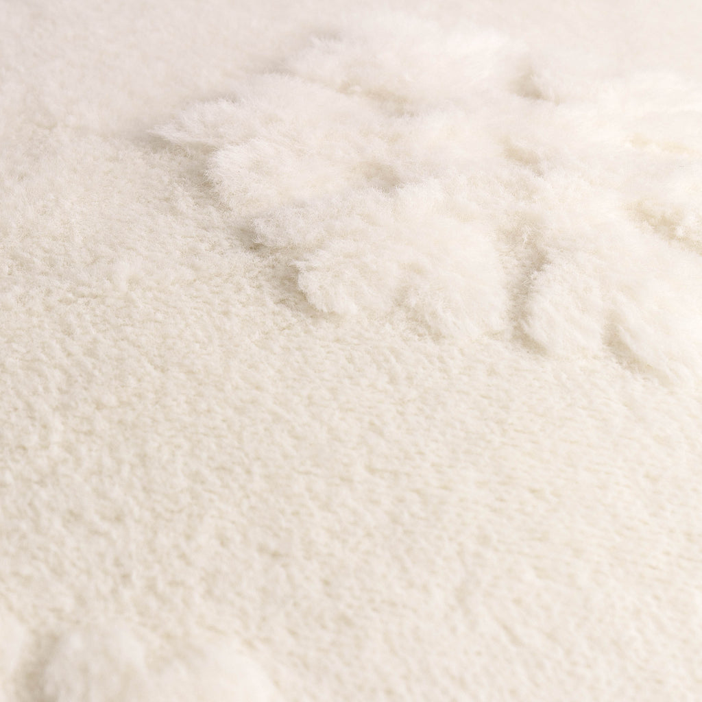 Snowflakes Faux Fur Throw