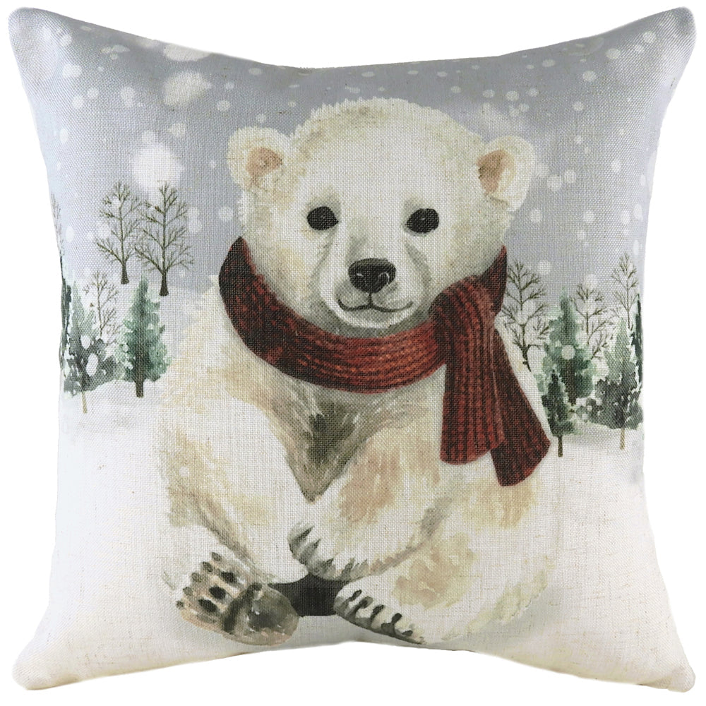 Snowy Polarbear Cushion