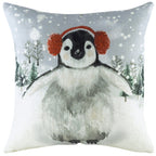Snowy Penguin Cushion