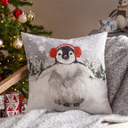 Snowy Penguin Cushion
