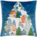 Snowy Village Tree Cushion