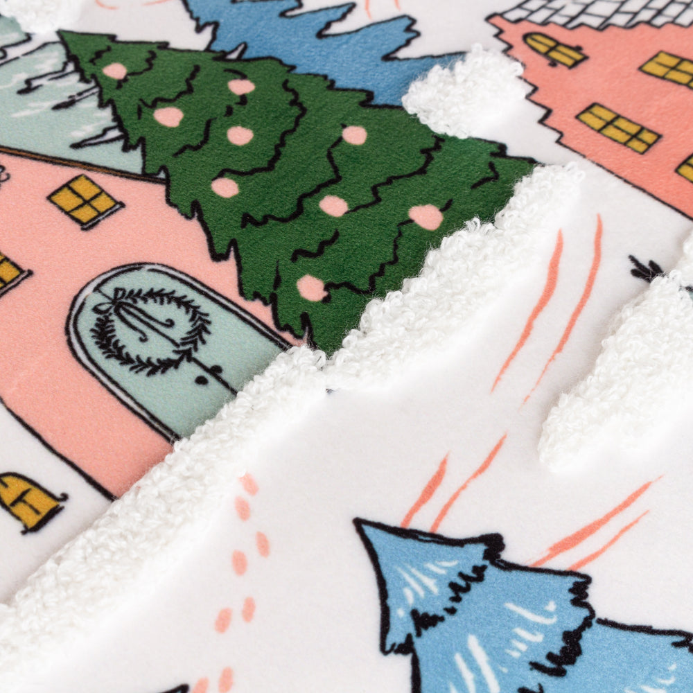 Snowy Village Tree Cushion