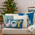 Snowy Village Tree Cushion