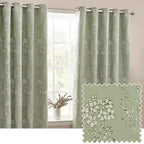 Sophia Room Darkening Eyelet Curtains