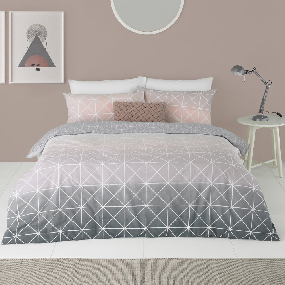 Spectrum Geometric Gradient Duvet Cover Set