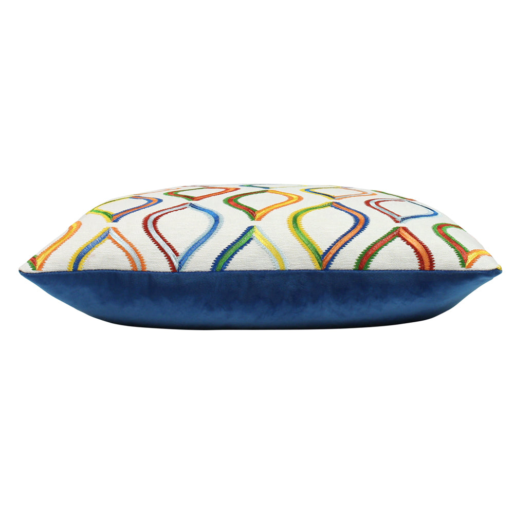 Spinning Top Embroidered Cushion