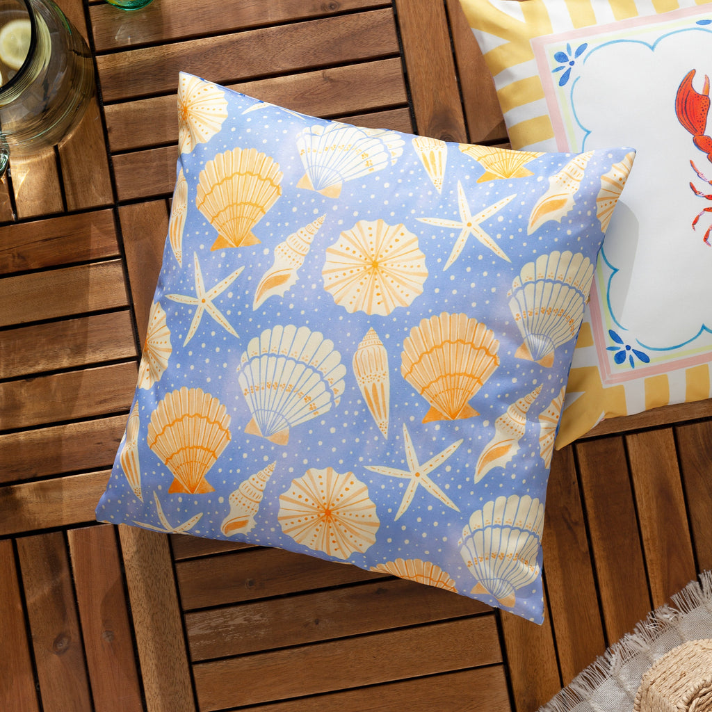 Sea Shells Outdoor Printed Cushion