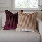 Savoy Stripe Velvet Cushion