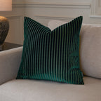Savoy Stripe Velvet Cushion