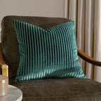 Savoy Stripe Velvet Cushion