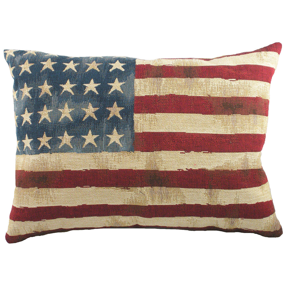 Stars + Stripes USA Flag Tapestry Cushion