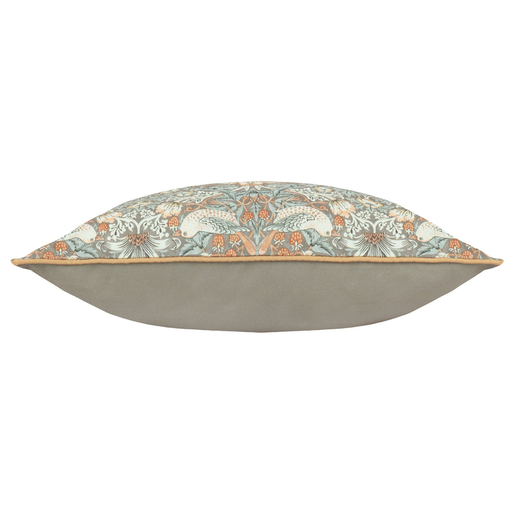 Strawberry Thief Piped Outdoor Cushion