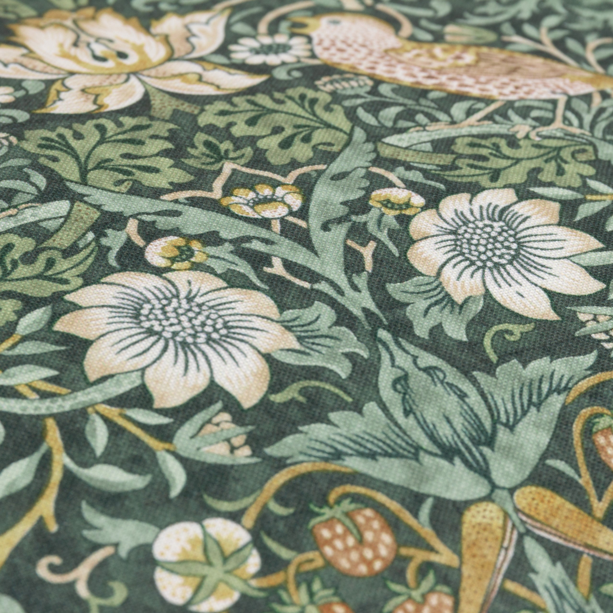 Strawberry Thief Piped Outdoor Cushion