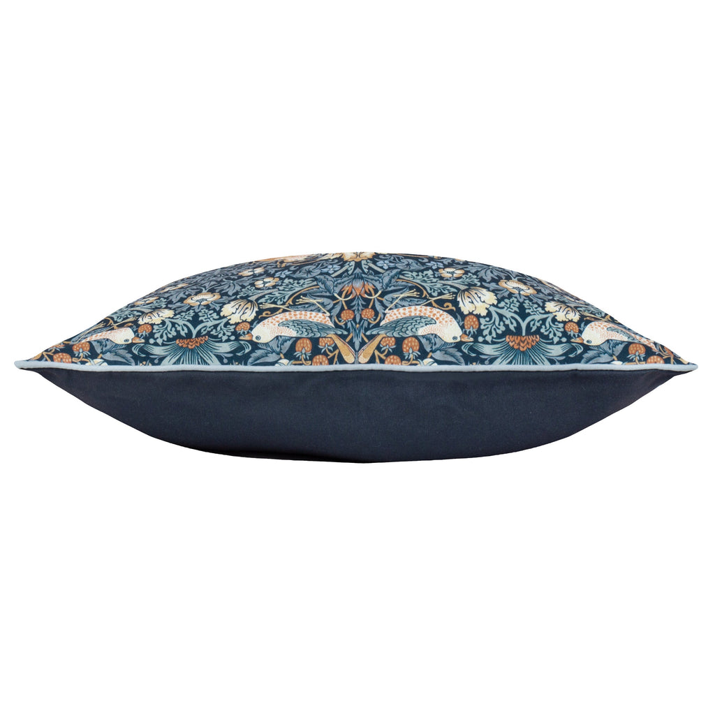 Strawberry Thief Piped Outdoor Cushion