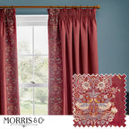 Straw Thief Embroidered Floral Velvet Pencil Pleat Curtains