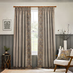 Strawberry Thief Embroidered Floral Velvet Pencil Pleat Curtains