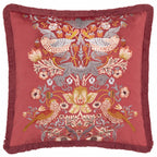 Straw Thief Embroidered Velvet Cushion