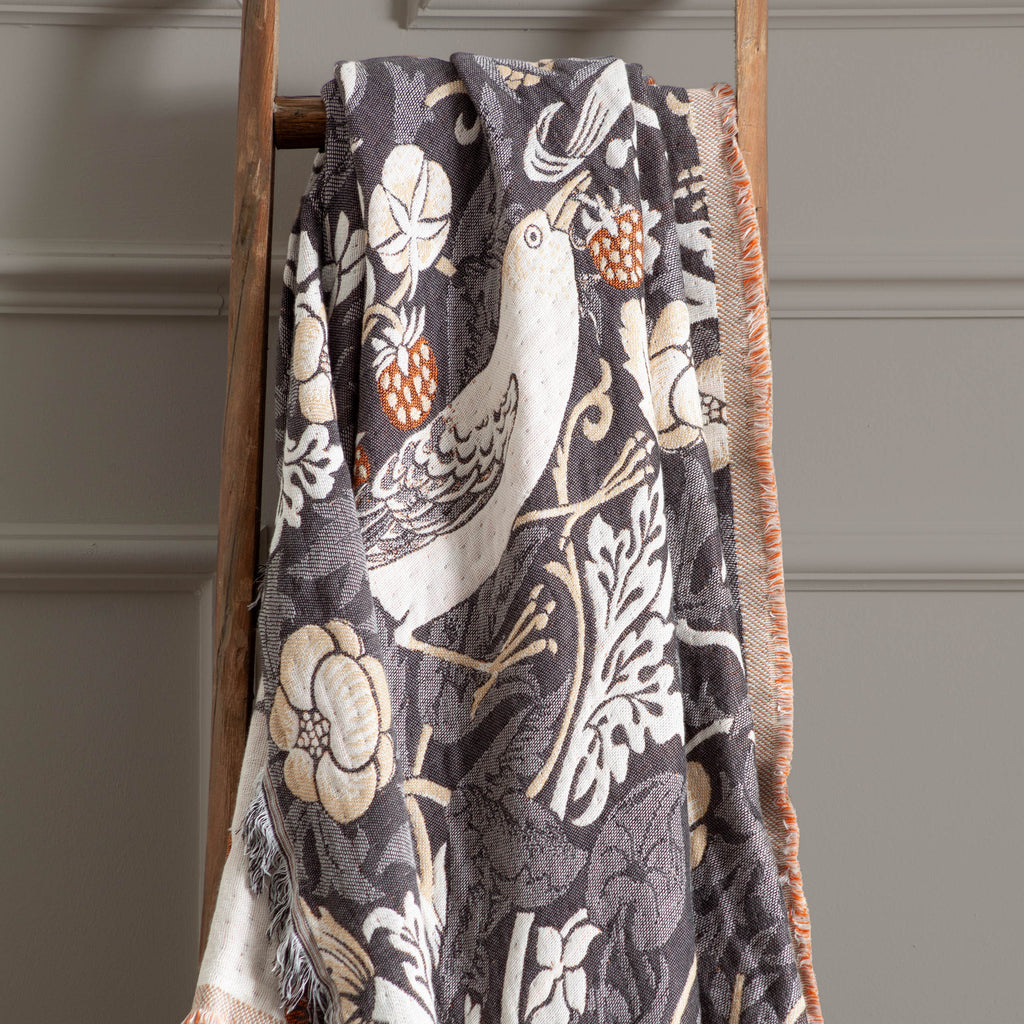 Strawberry Thief Jacquard Throw