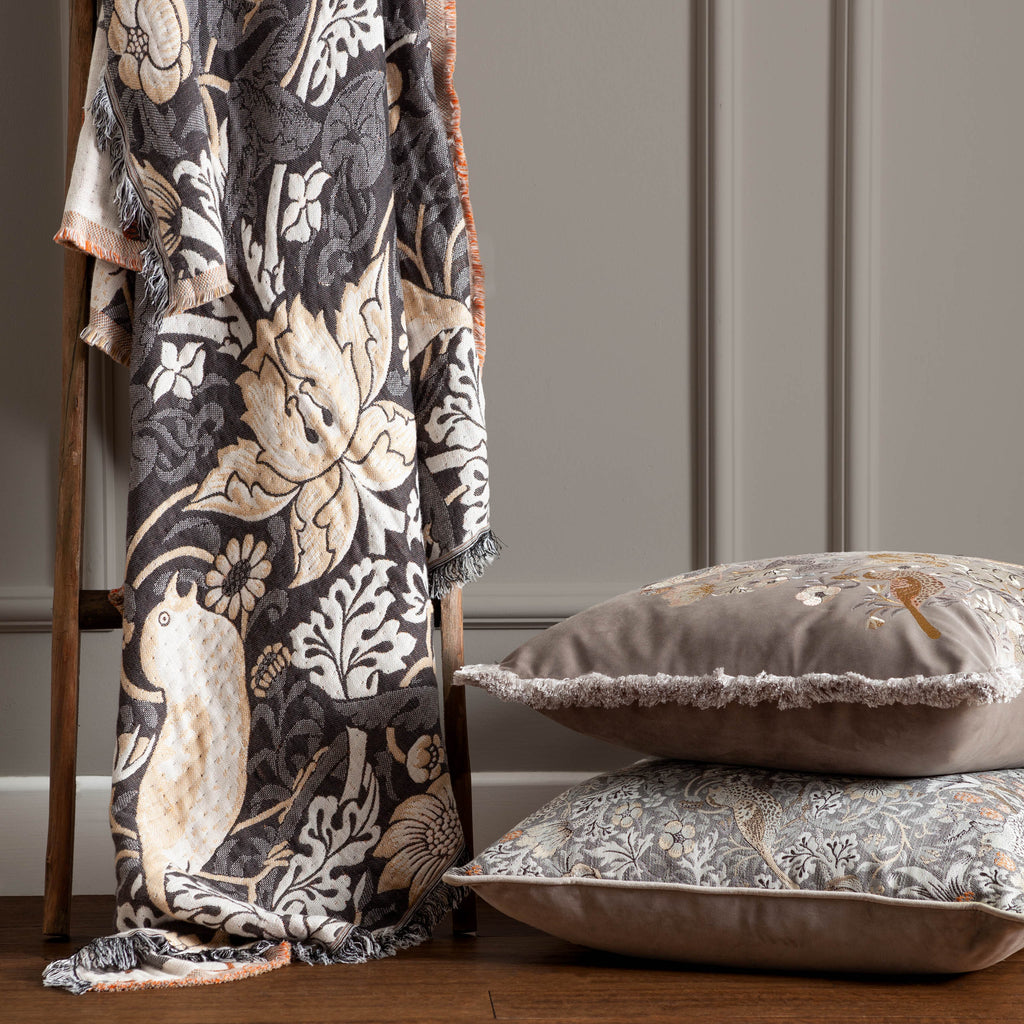 Strawberry Thief Jacquard Throw