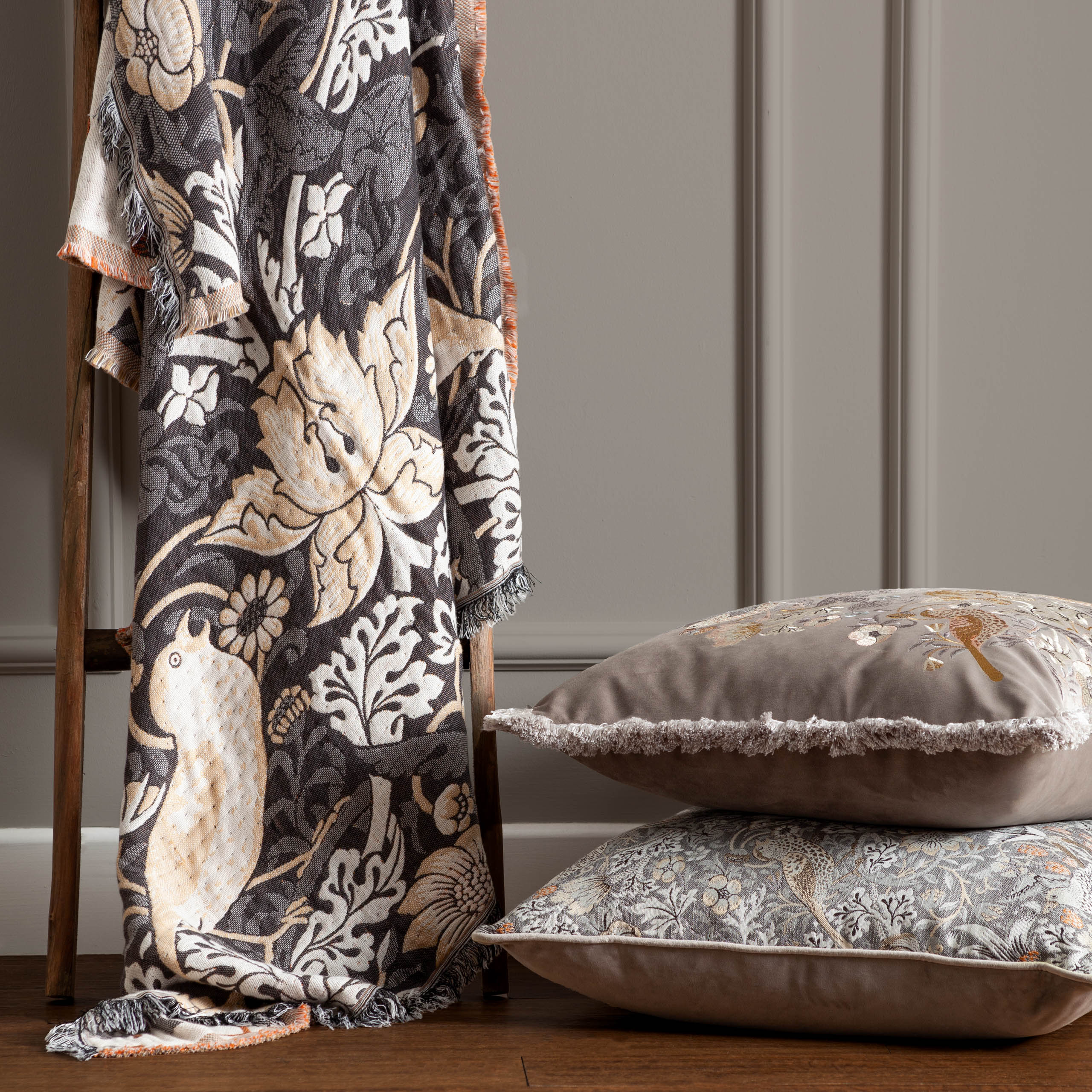 Strawberry Thief Jacquard Throw