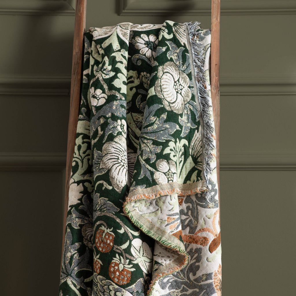 Strawberry Thief Jacquard Throw