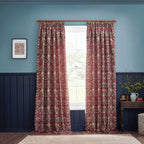 Straw Thief Jacquard Floral Pencil Pleat Curtains