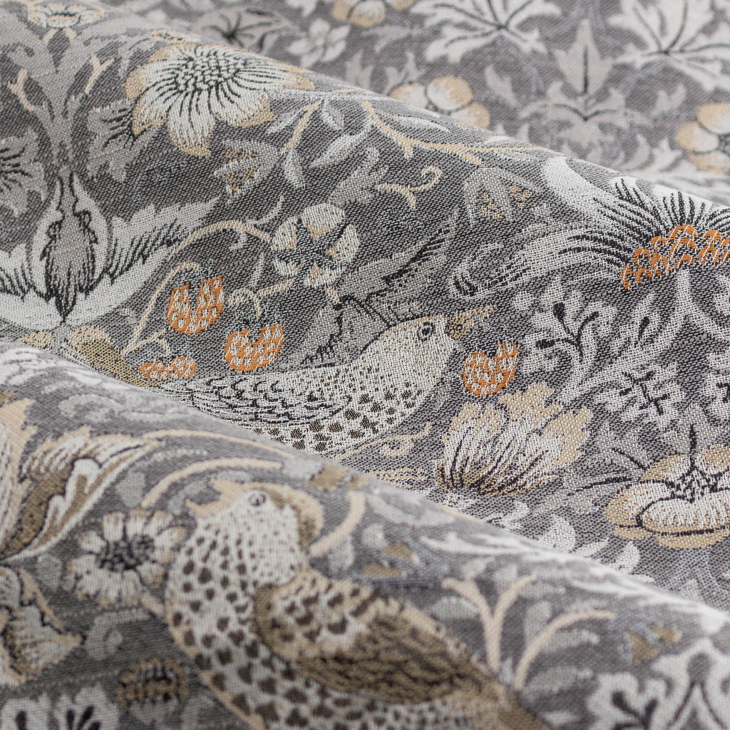 Strawberry Thief Jacquard Floral Pencil Pleat Curtains