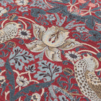 Straw Thief Piped Jacquard Cushion