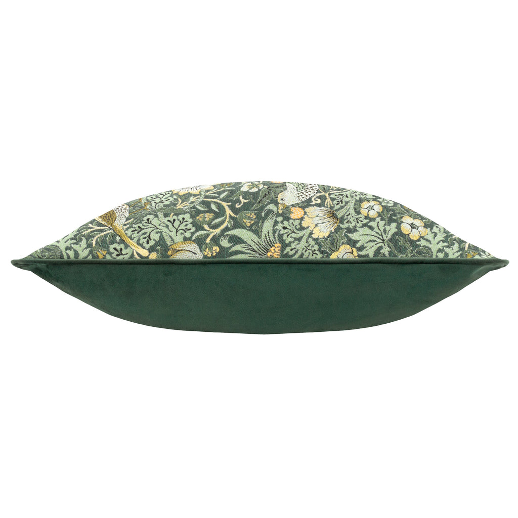 Strawberry Thief Piped Jacquard Cushion