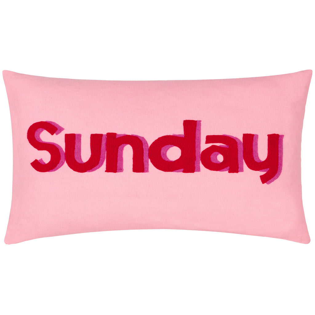 Sunday Embroidered Cushion