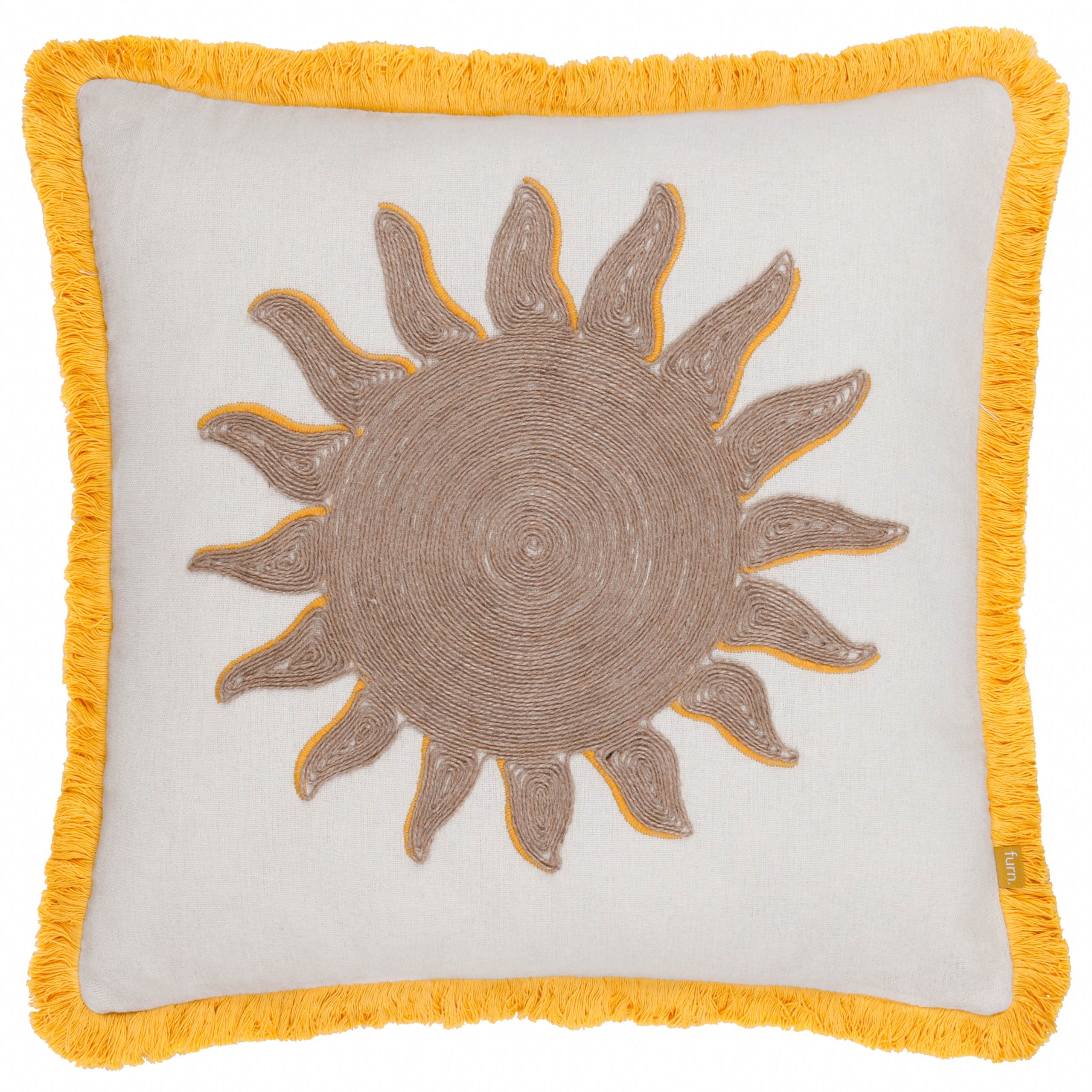Sun Embroidered Cushion