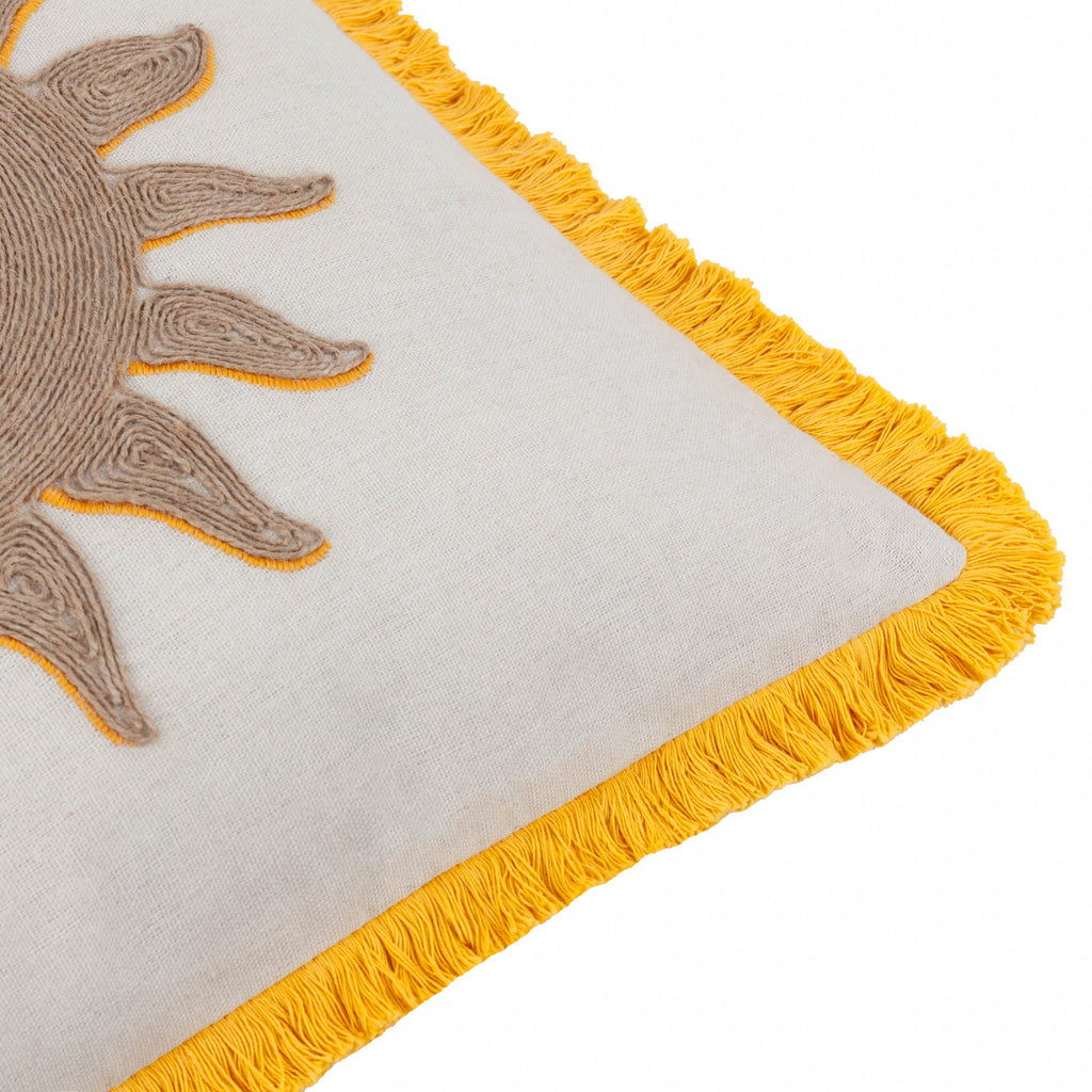 Sun Embroidered Cushion