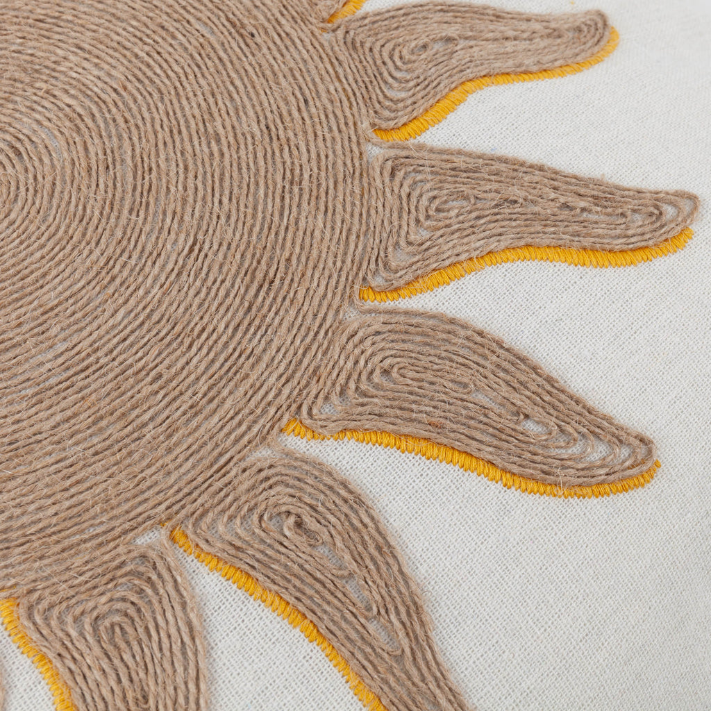 Sun Embroidered Cushion