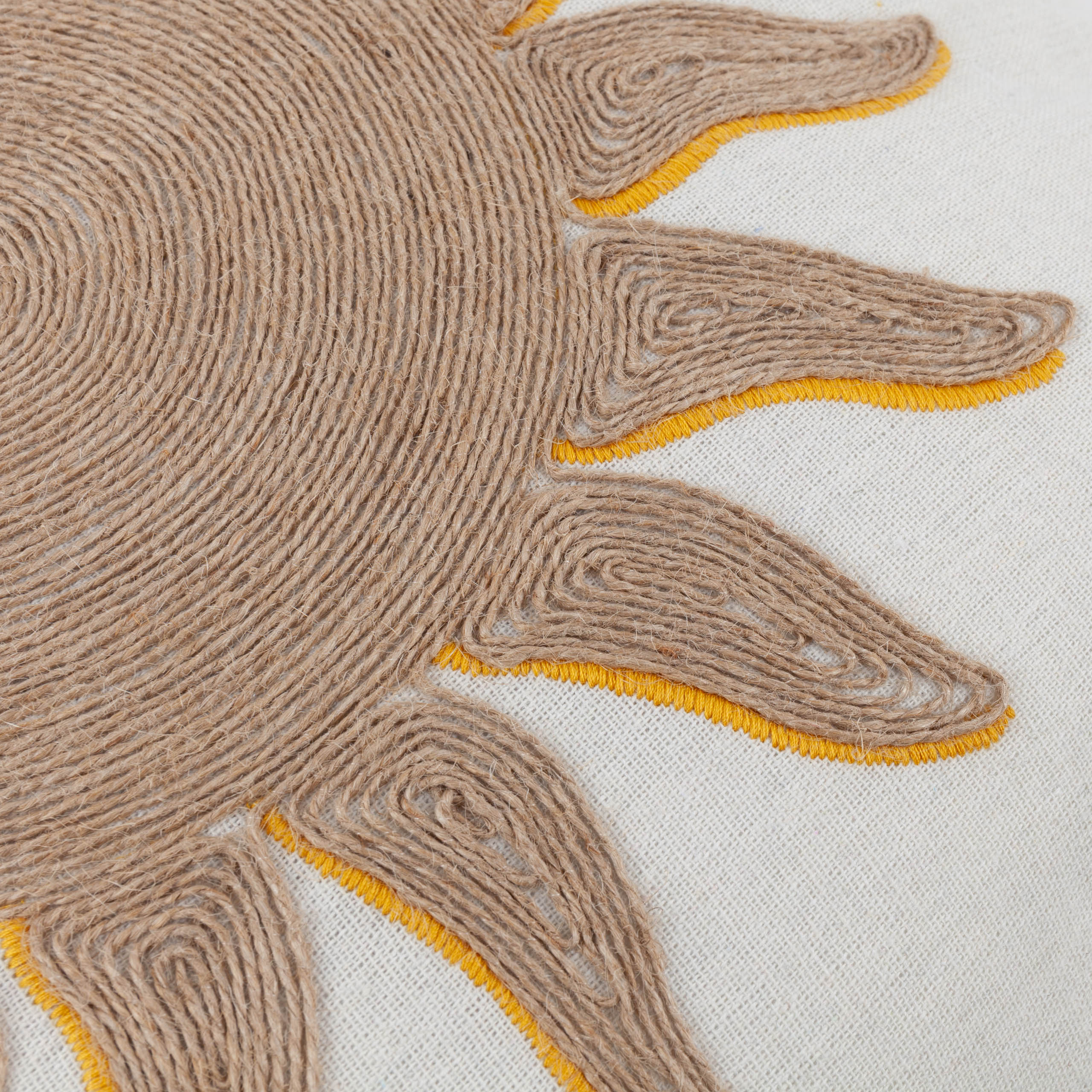 Sun Embroidered Cushion