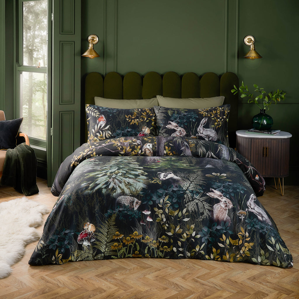 Sherwood Forest 100% Cotton Printed Duvet Cover Set
