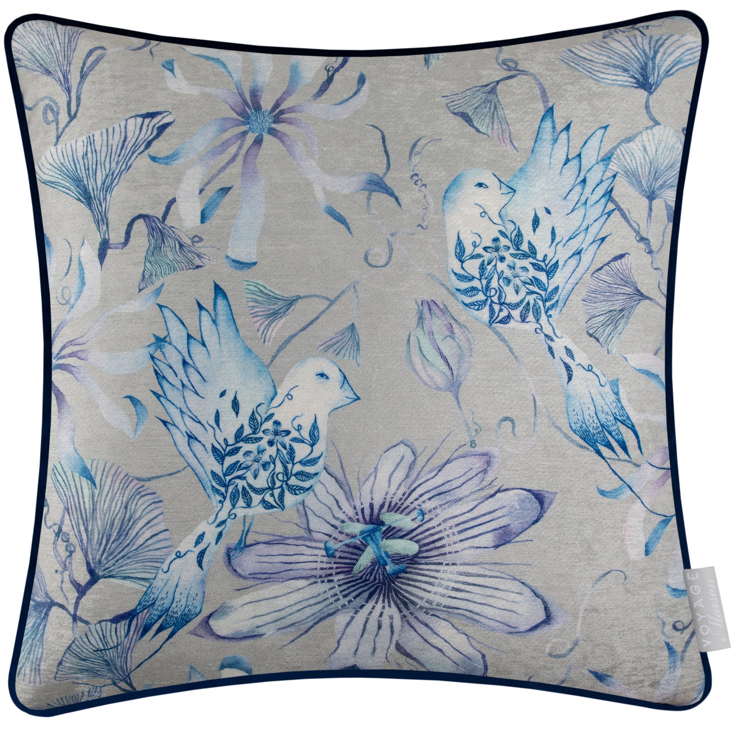 Sybil Printed Piped Cushion