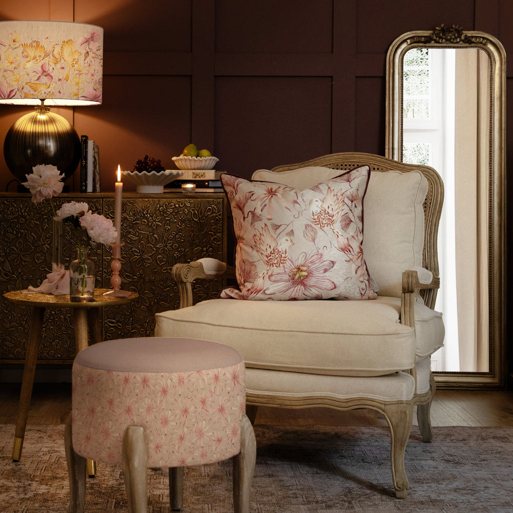 Sybil Printed Piped Cushion