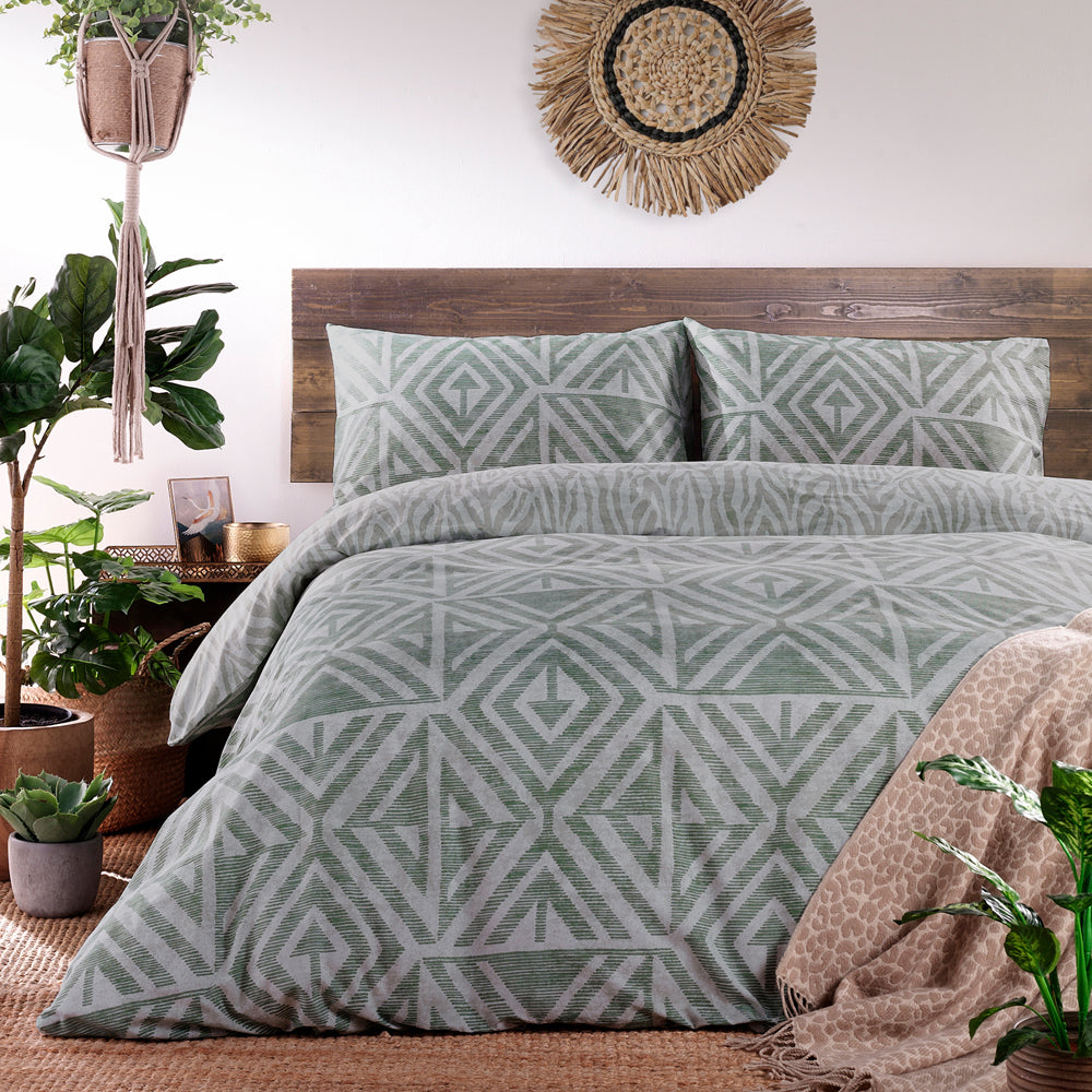 Tanza Global Geometric Duvet Cover Set