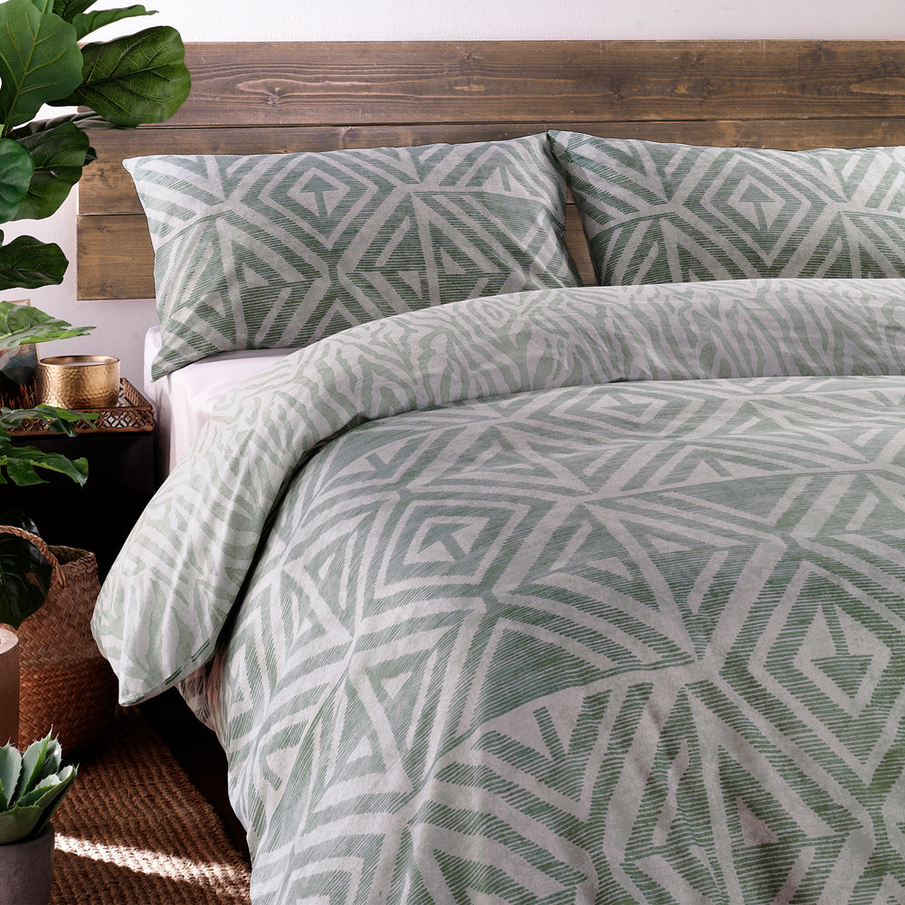 Tanza Global Geometric Duvet Cover Set