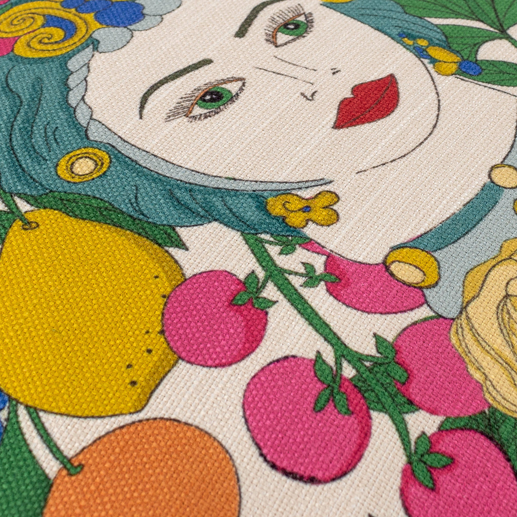 Taormina Floral Piped Cushion