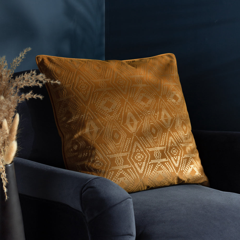 Tayanna Metallic Velvet Cushion