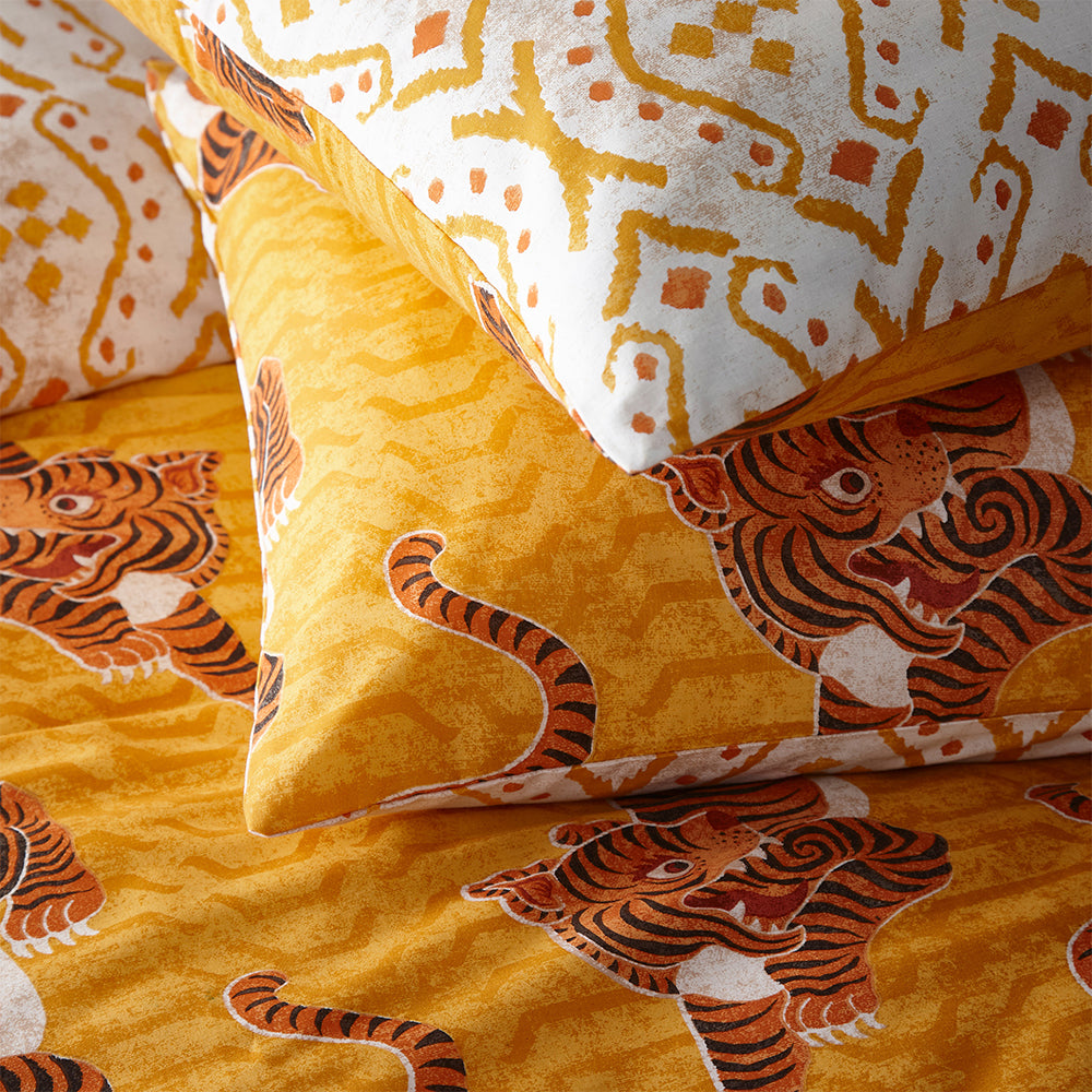 Tibetan Tiger Tribal Duvet Cover Set